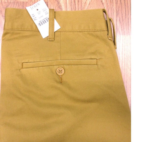 30x30 NEW! J.CREW THE DRIGGS 100% COTTON PANTS BROWN Sz 30W x 30L - Picture 3 of 5